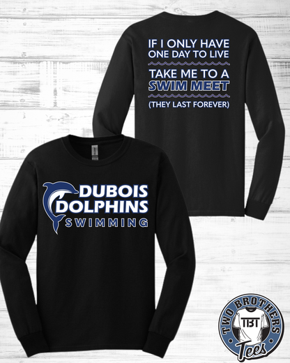 DuBois Dolphins Swim Meet Long Sleeve T-Shirt