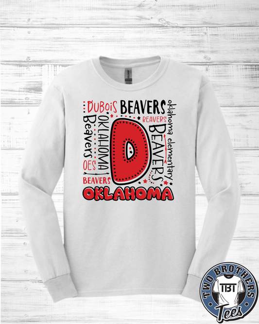 Oklahoma Elementary Design 8 D Oklahoma Long Sleeve T-Shirt