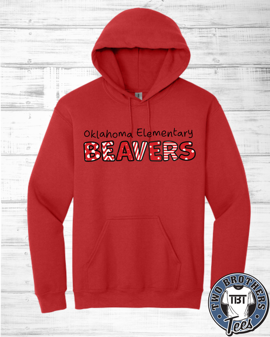 Oklahoma Elementary Design 5 Oklahoma Polka Dot Hoodie