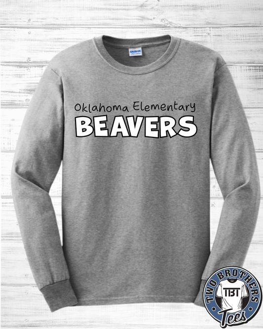 Oklahoma Elementary Design 4 Oklahoma Solid Long Sleeve T-Shirt