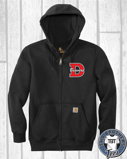 DuBois Football Carhartt Full Zip Embroidered