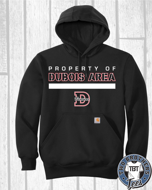 DuBois Football Carhartt Mid-Weight Hoodie Property of Design