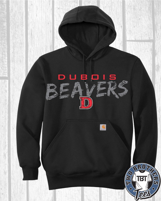 DuBois Football Carhartt Heavy Weight Hoodie Beavers Design