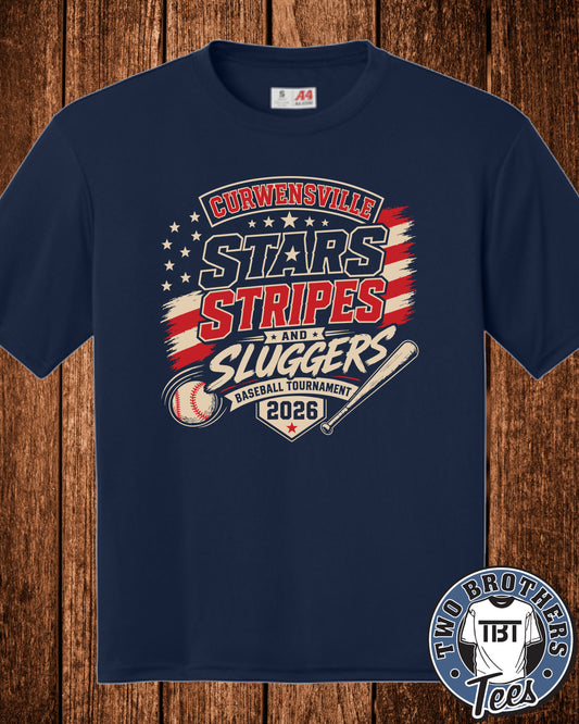 Curwensville 10U Baseball Tournament Performance T-Shirt