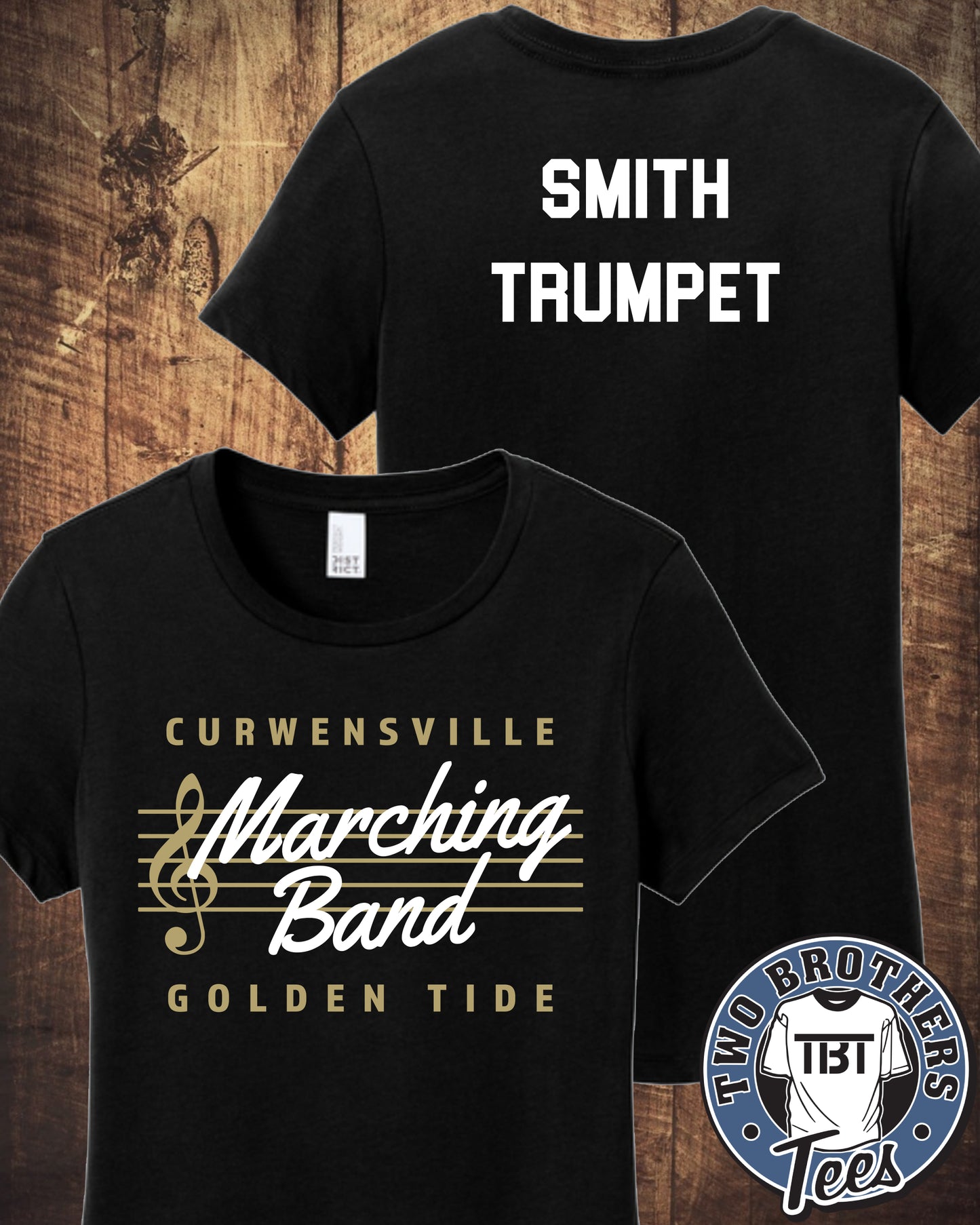 Curwensville Marching Band Women's T-Shirt - Design 1