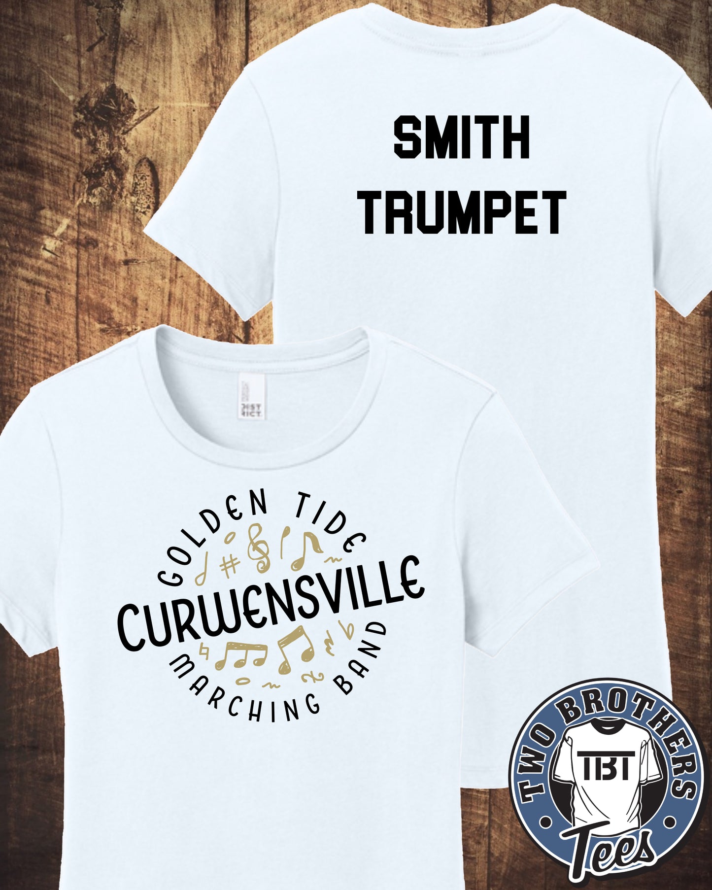 Curwensville Marching Band Women's T-Shirt - Design 2