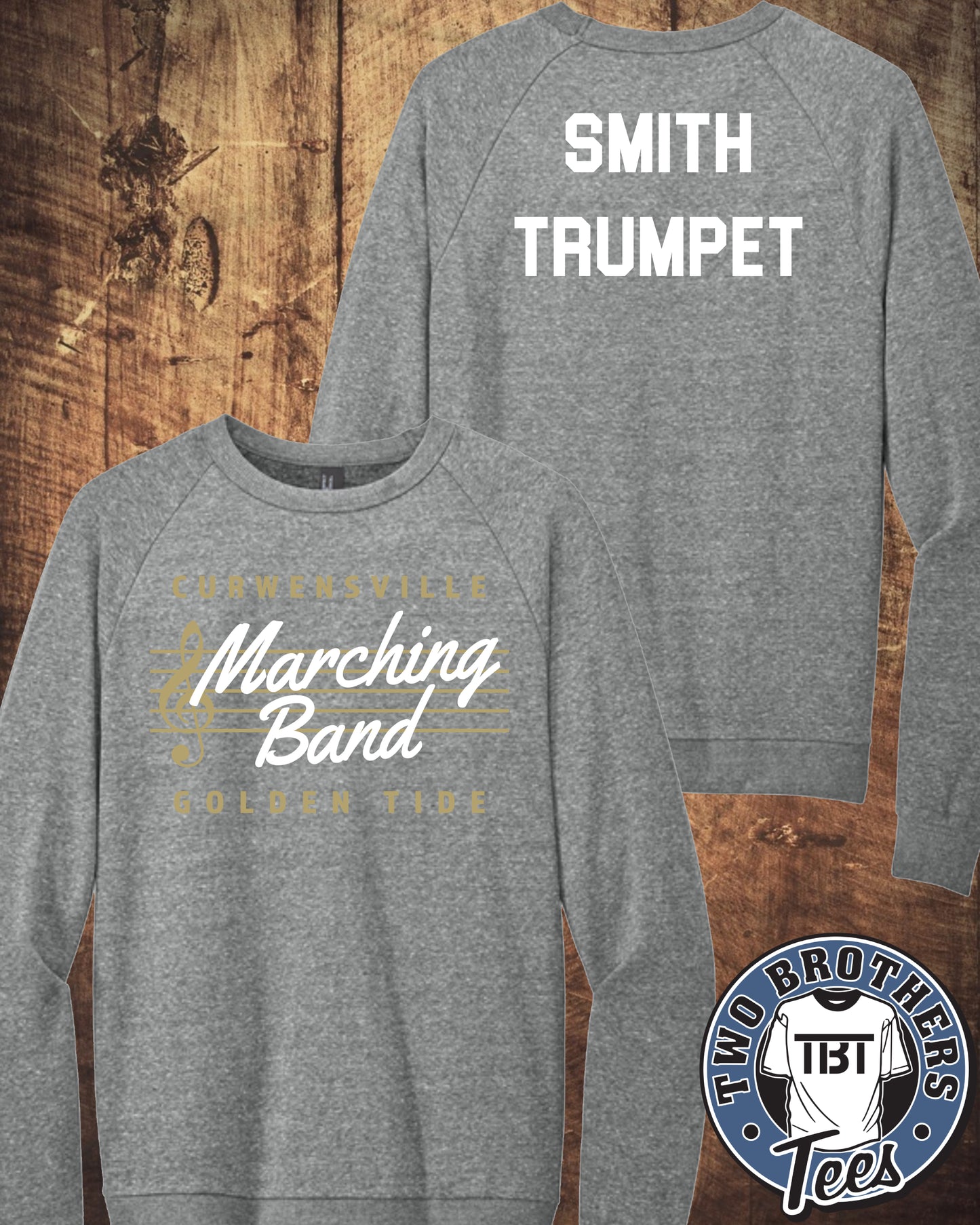 Curwensville Marching Band Crewneck Sweatshirt - Design 1