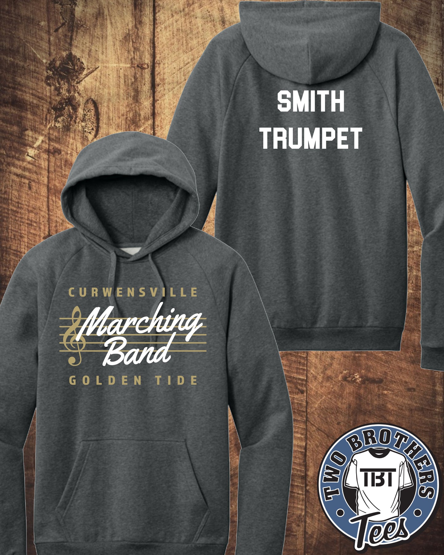 Curwensville Marching Band Unisex Hoodie - Design 1