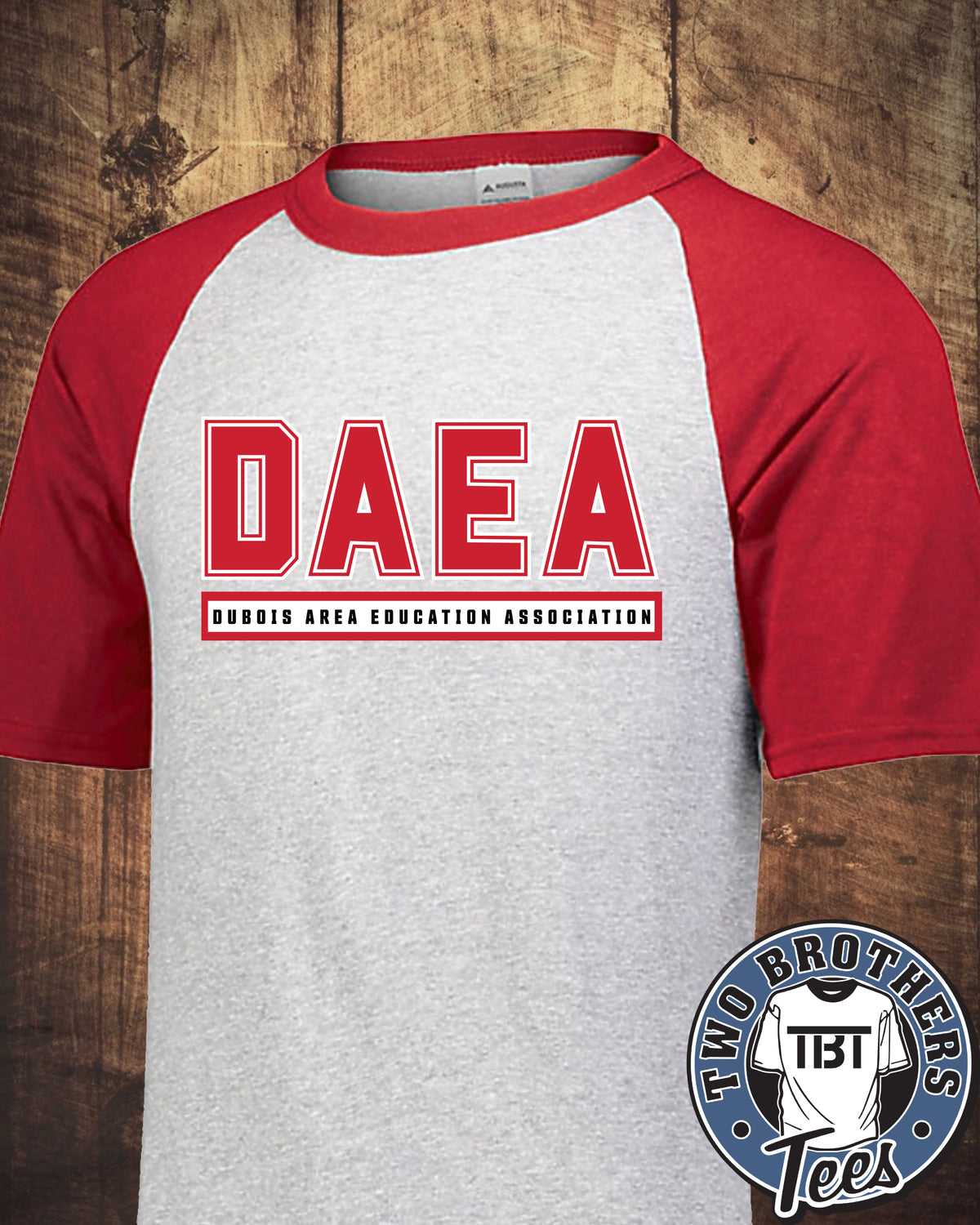 DAEA 2026 Raglan T-Shirt - Red Design