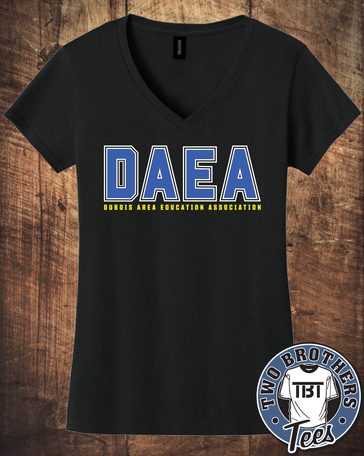 DAEA 2026 Women's V-Neck T-Shirt - Blue Design