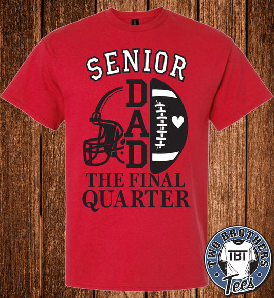 DAHS Football Senior Dad 2026 Softstyle T-Shirt / Without Glitter