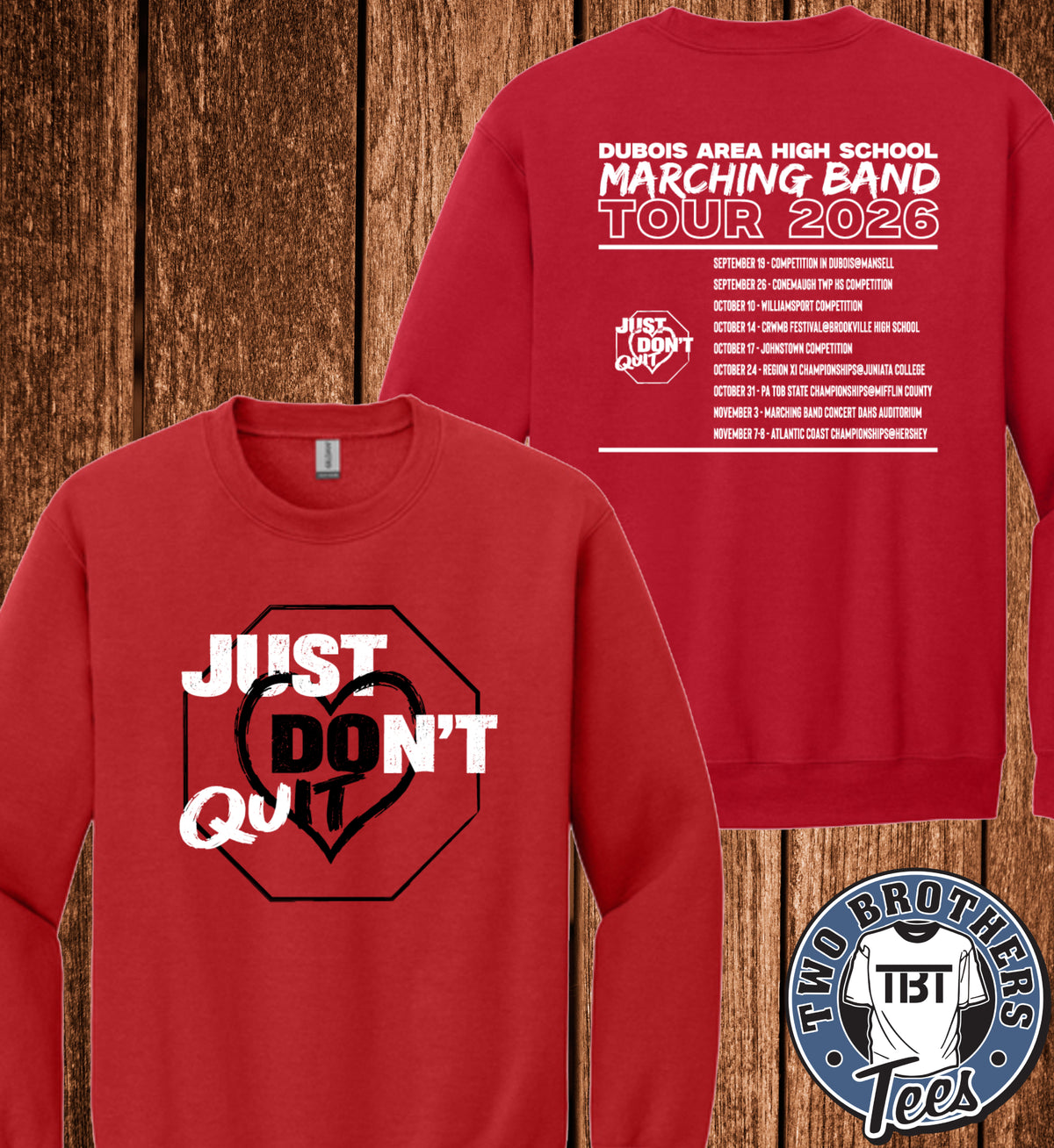 DAHS Marching Band Tour 2026 Crewneck Sweatshirt
