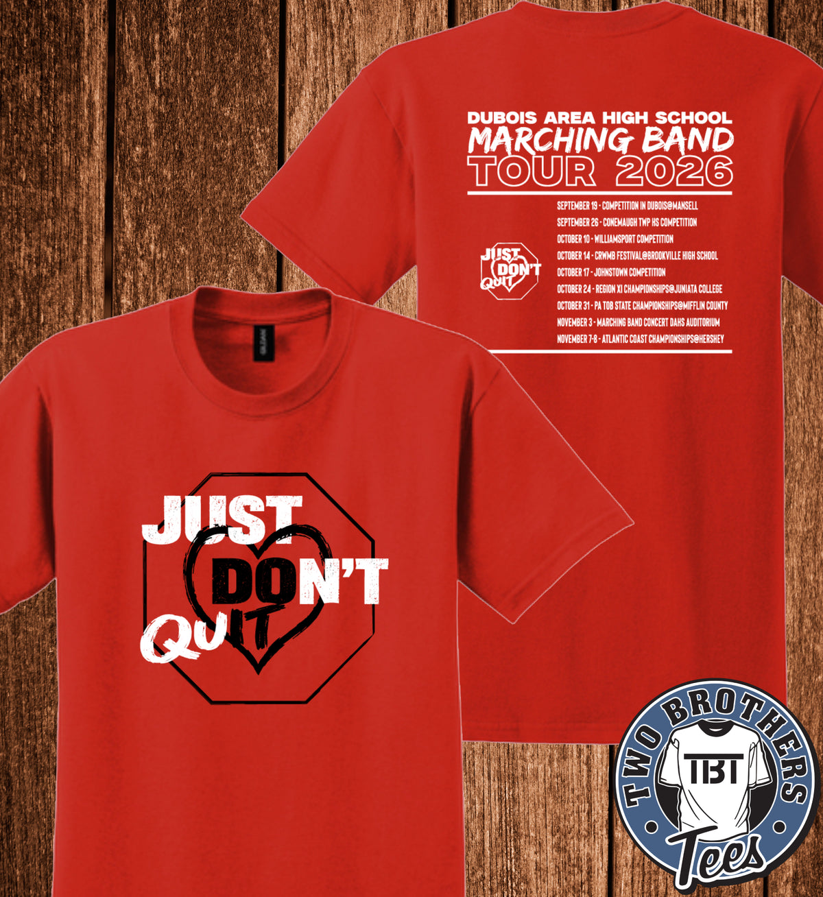 DAHS Marching Band Tour 2026 T-Shirt