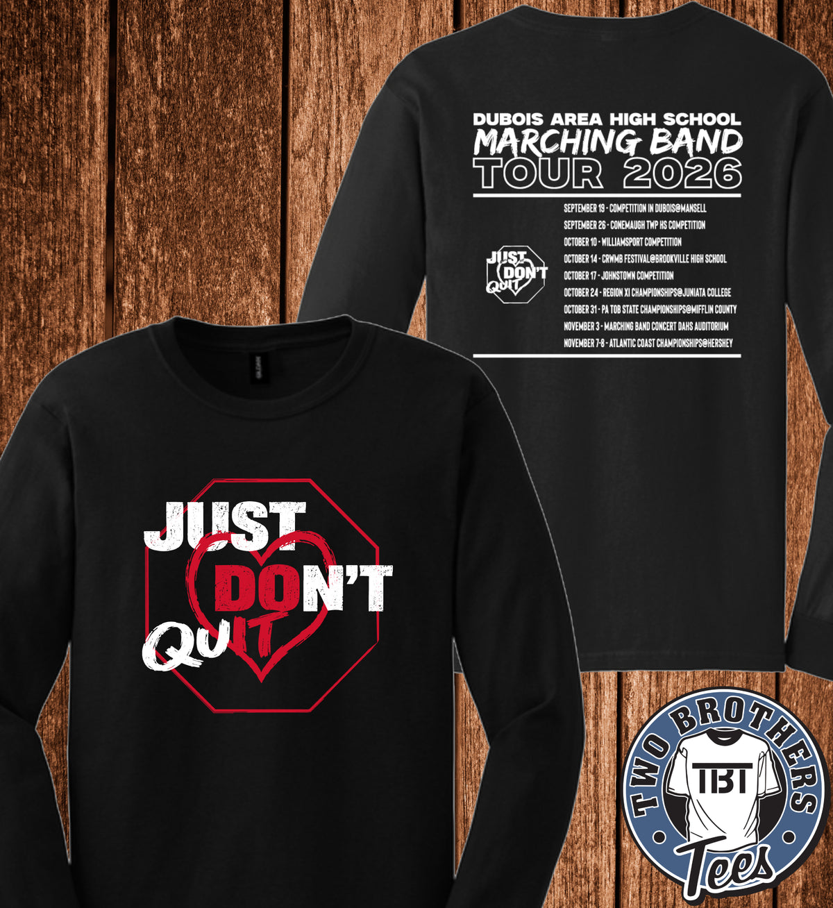 DAHS Marching Band Tour 2026 Long Sleeve T-Shirt