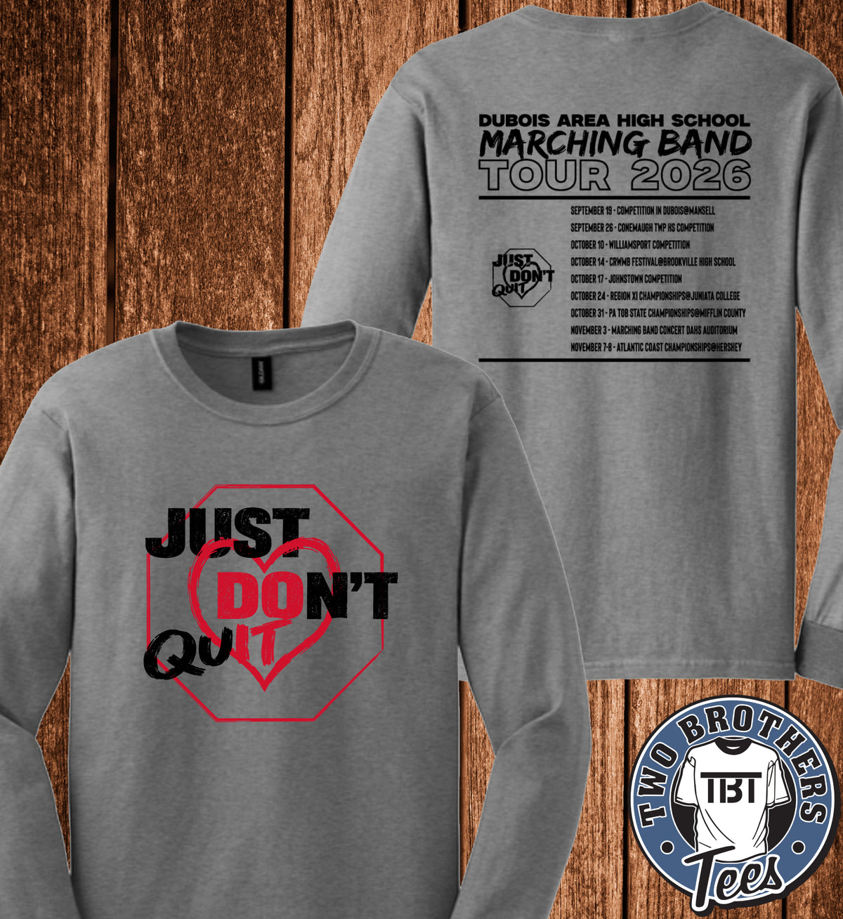 DAHS Marching Band Tour 2026 Long Sleeve T-Shirt