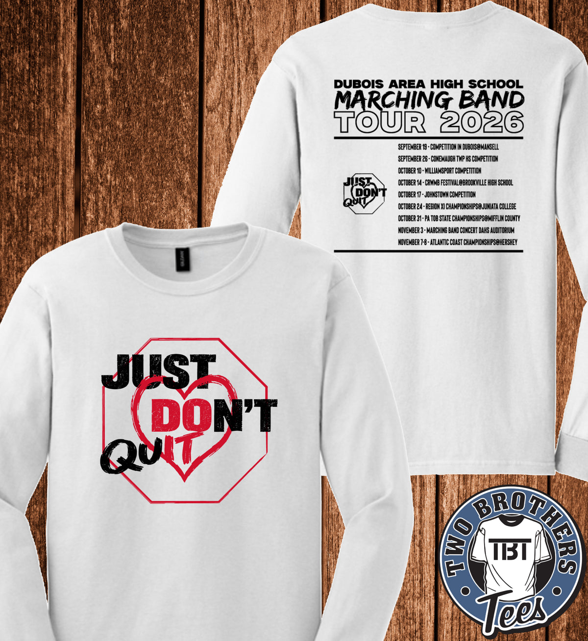 DAHS Marching Band Tour 2026 Long Sleeve T-Shirt