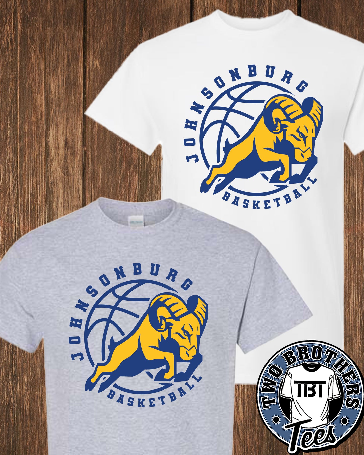 Johnsonburg Basketball T-Shirt -  Design 1