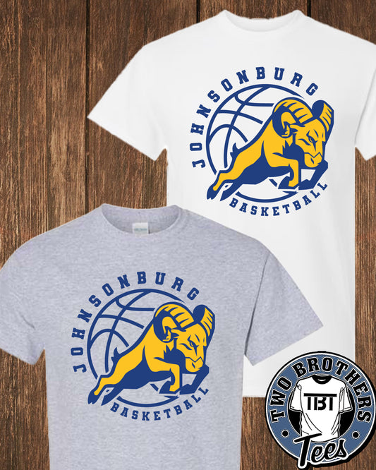 Johnsonburg Basketball T-Shirt -  Design 1