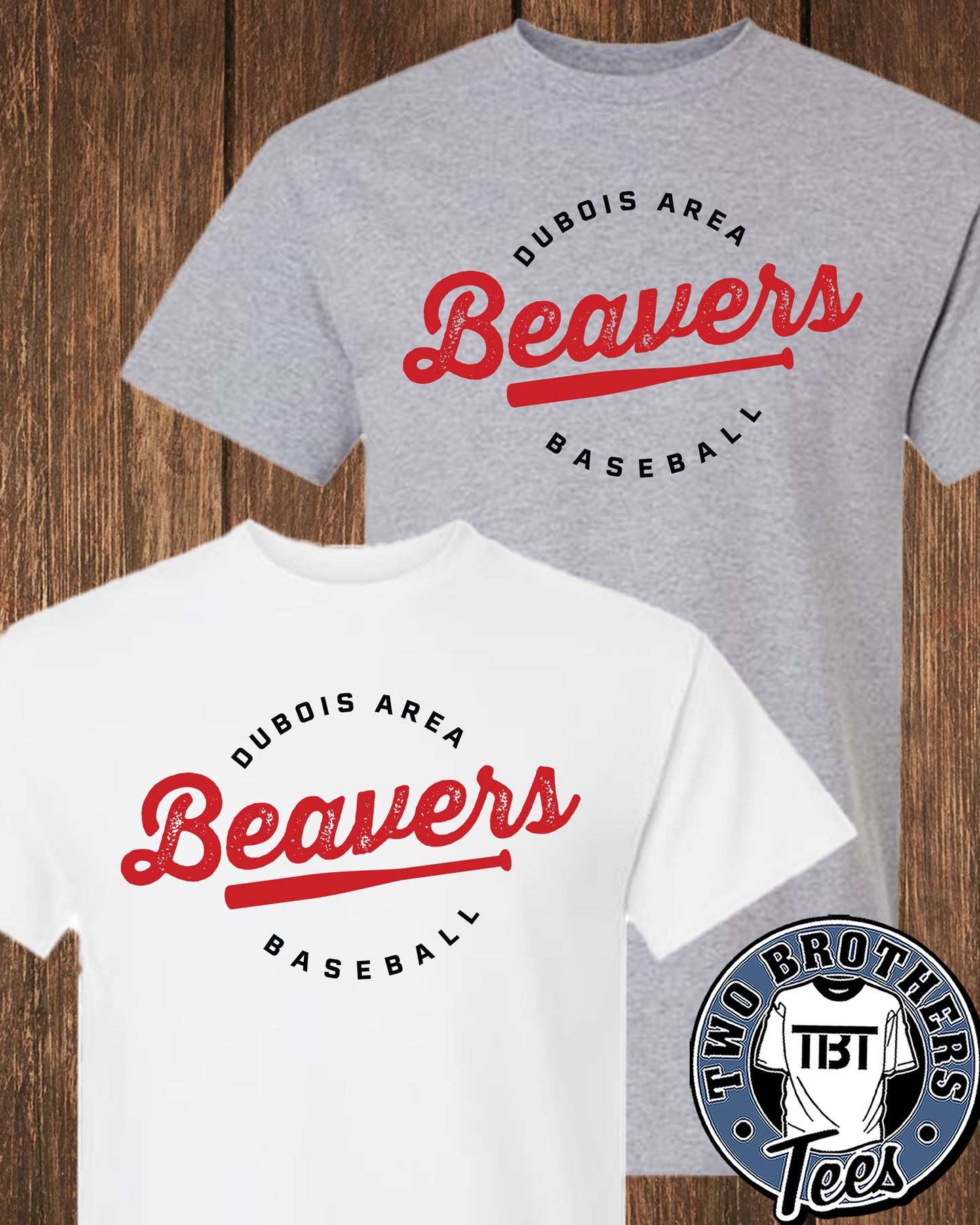 DuBois Area Baseball T-Shirt - Design 2