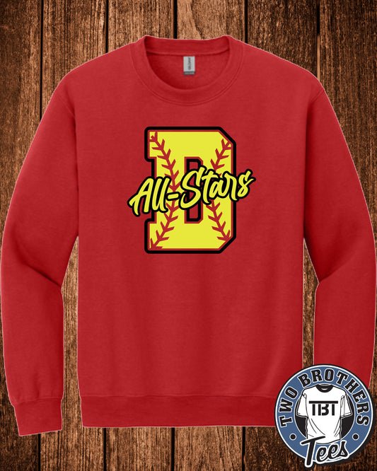 DuBois All Stars "D" Crewneck Sweatshirt - No Glitter
