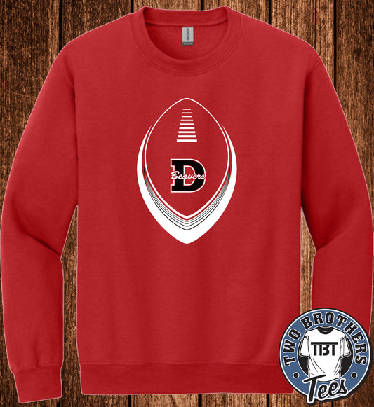 DuBois Beavers Football 2026 Crewneck Sweatshirt - Design 3