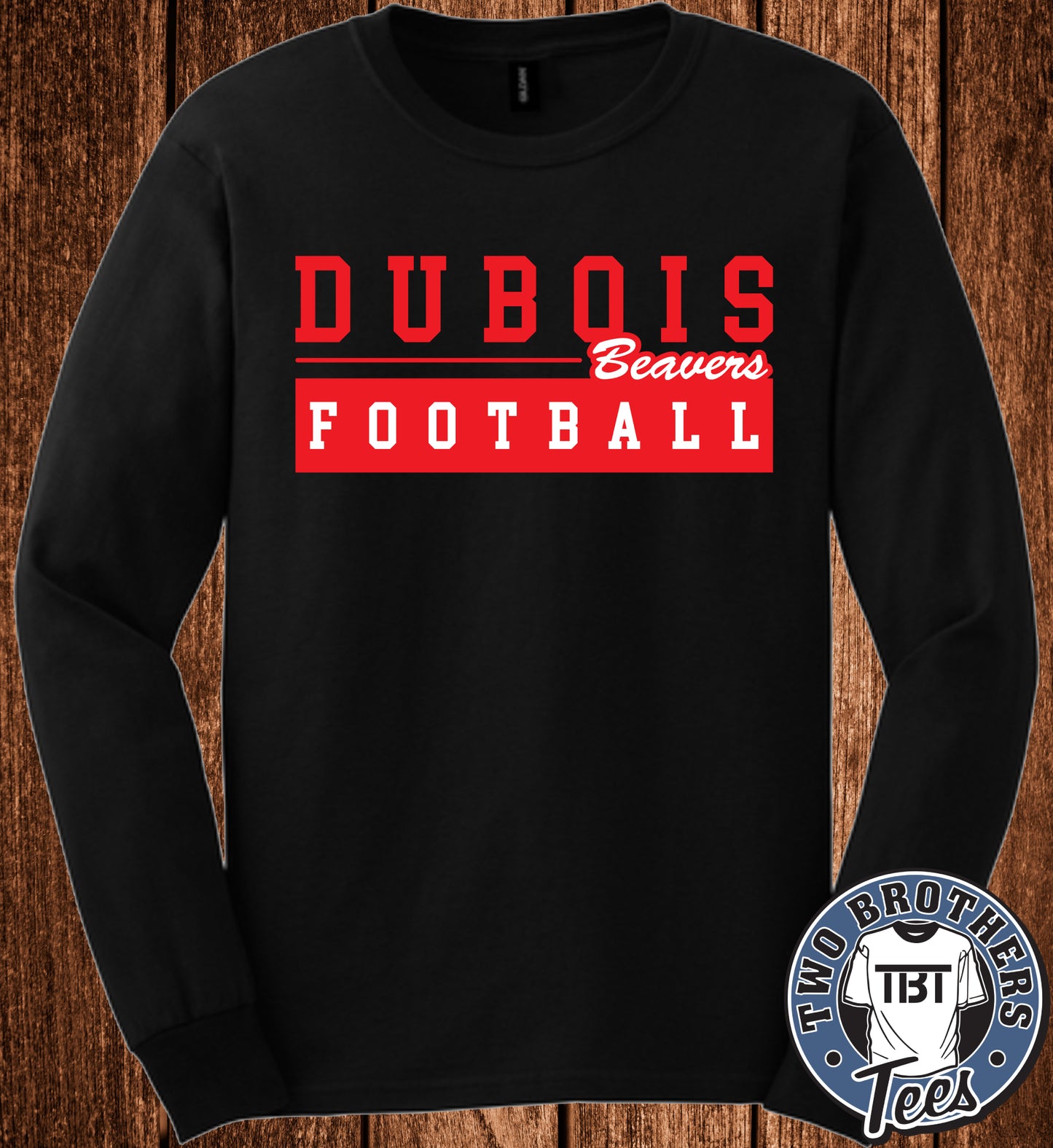 DuBois Beavers Football 2026 Long Sleeve T-Shirt - Design 1