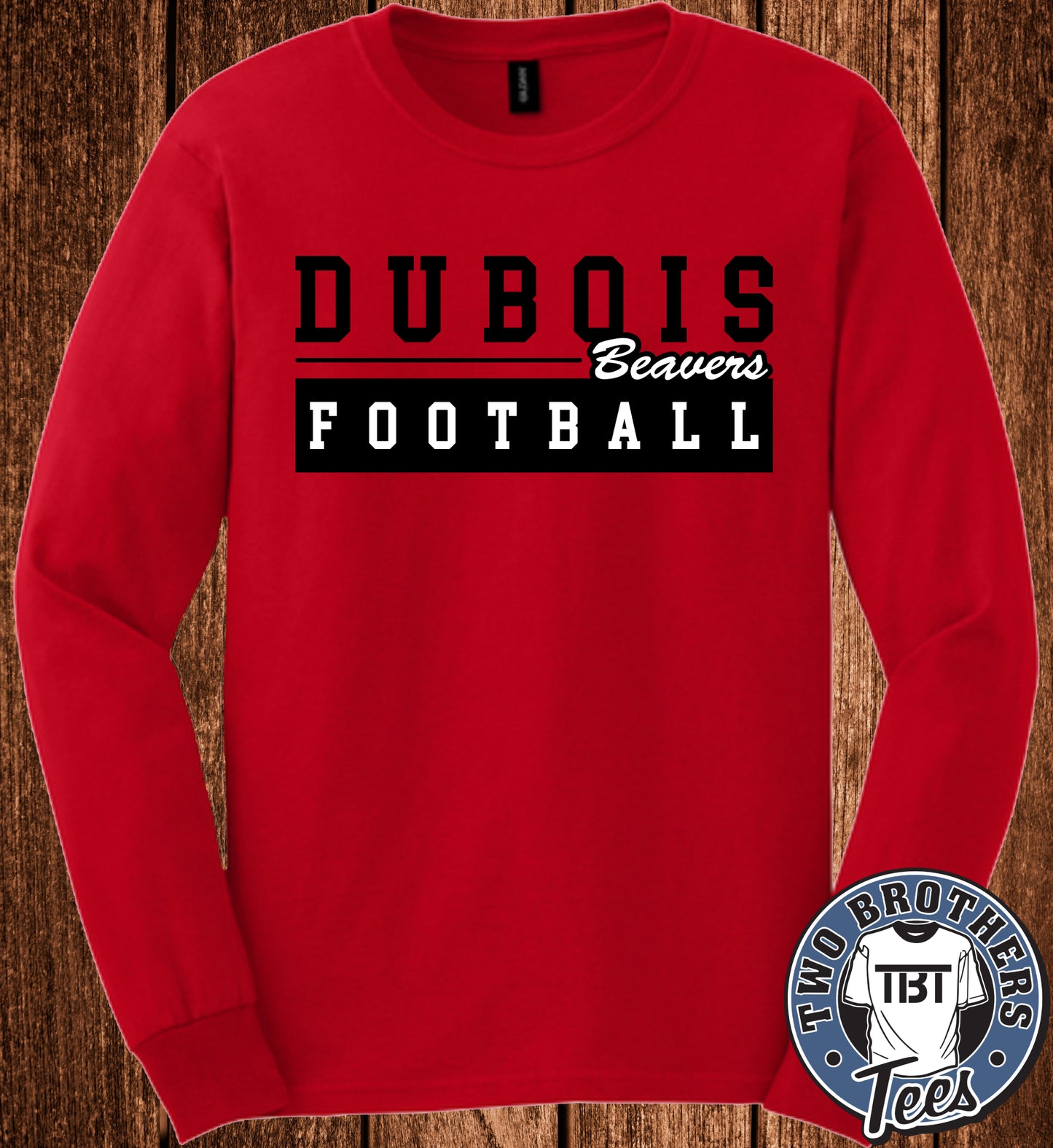 DuBois Beavers Football 2026 Long Sleeve T-Shirt - Design 1
