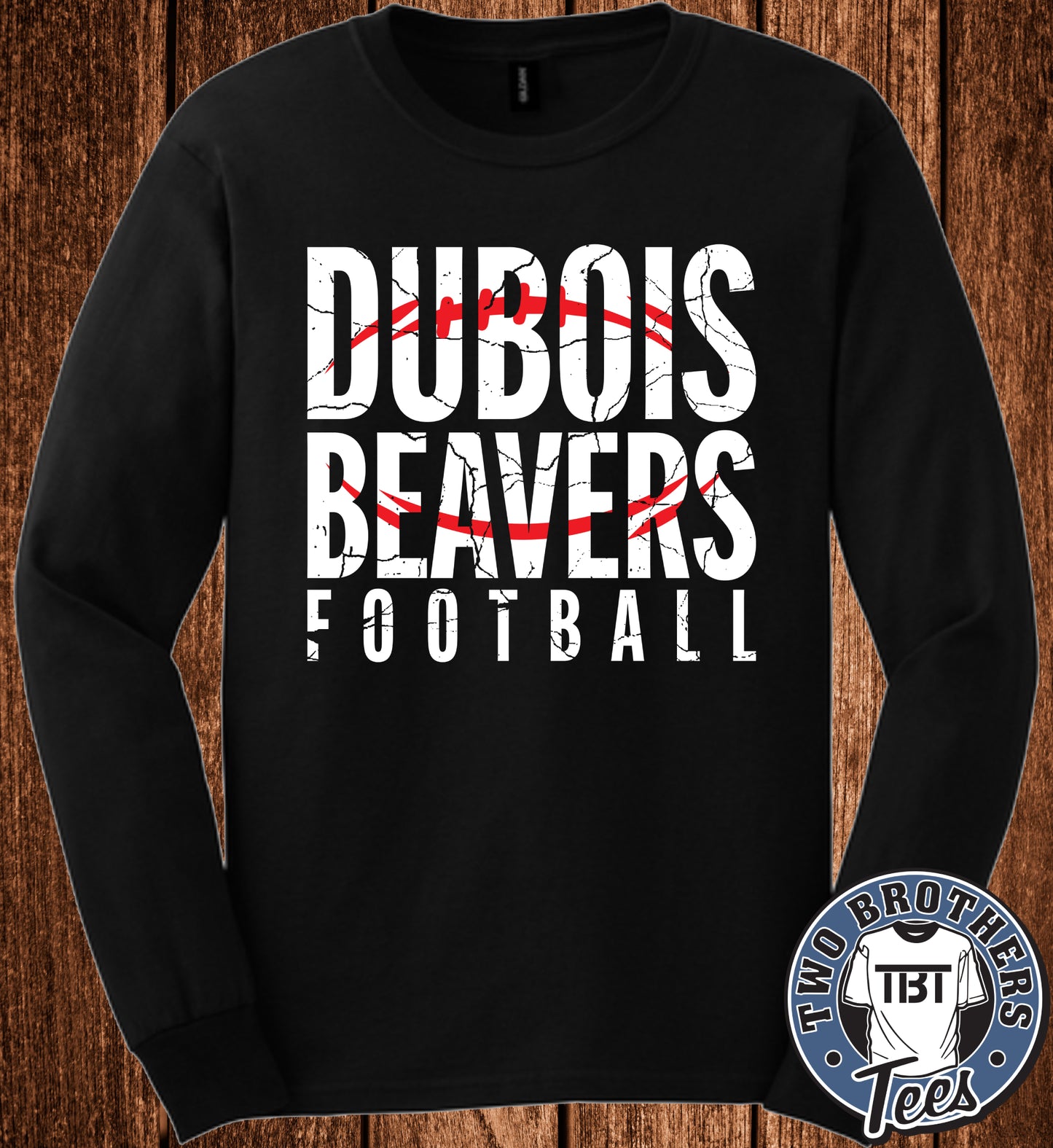 DuBois Beavers Football 2026 Long Sleeve T-Shirt - Design 2