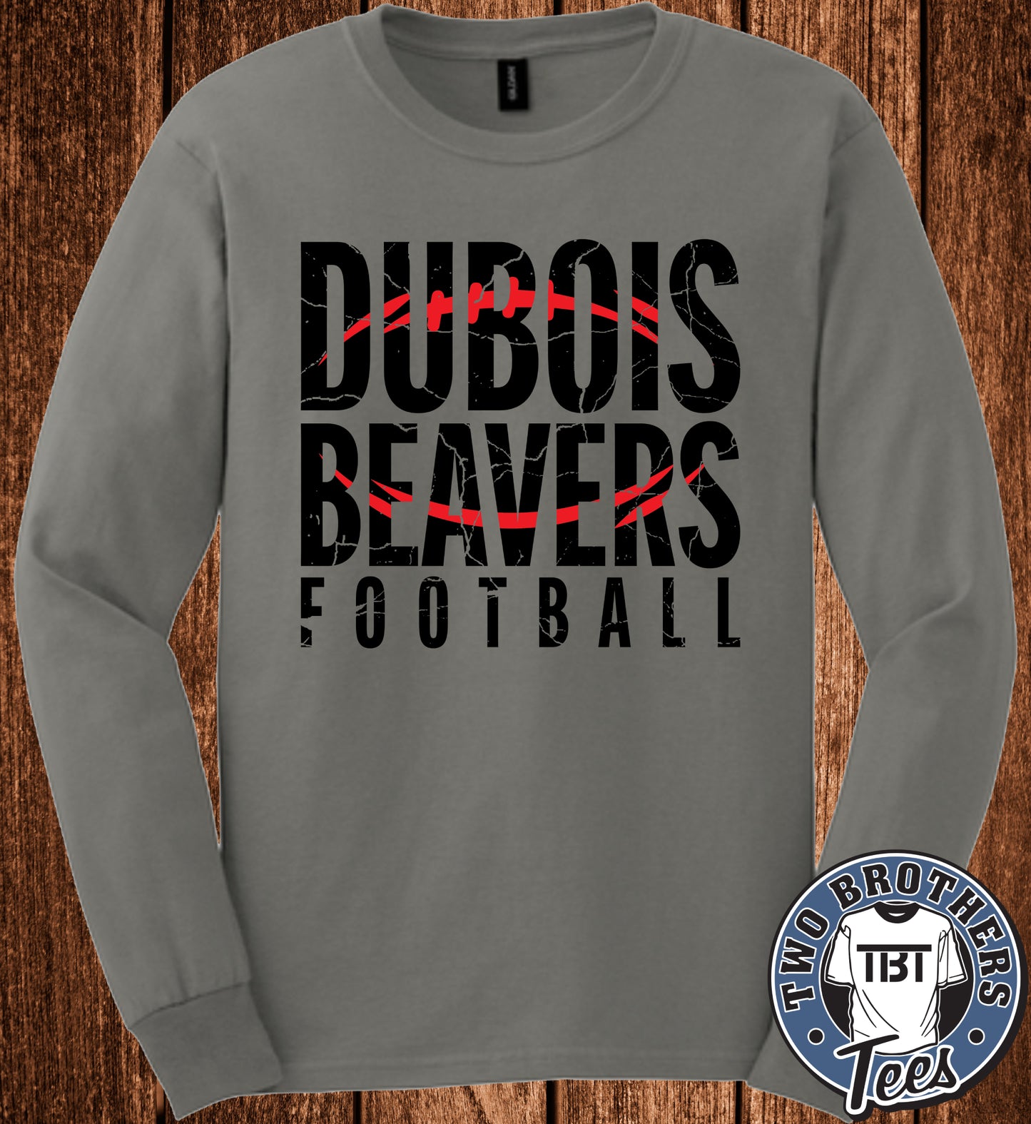 DuBois Beavers Football 2026 Long Sleeve T-Shirt - Design 2