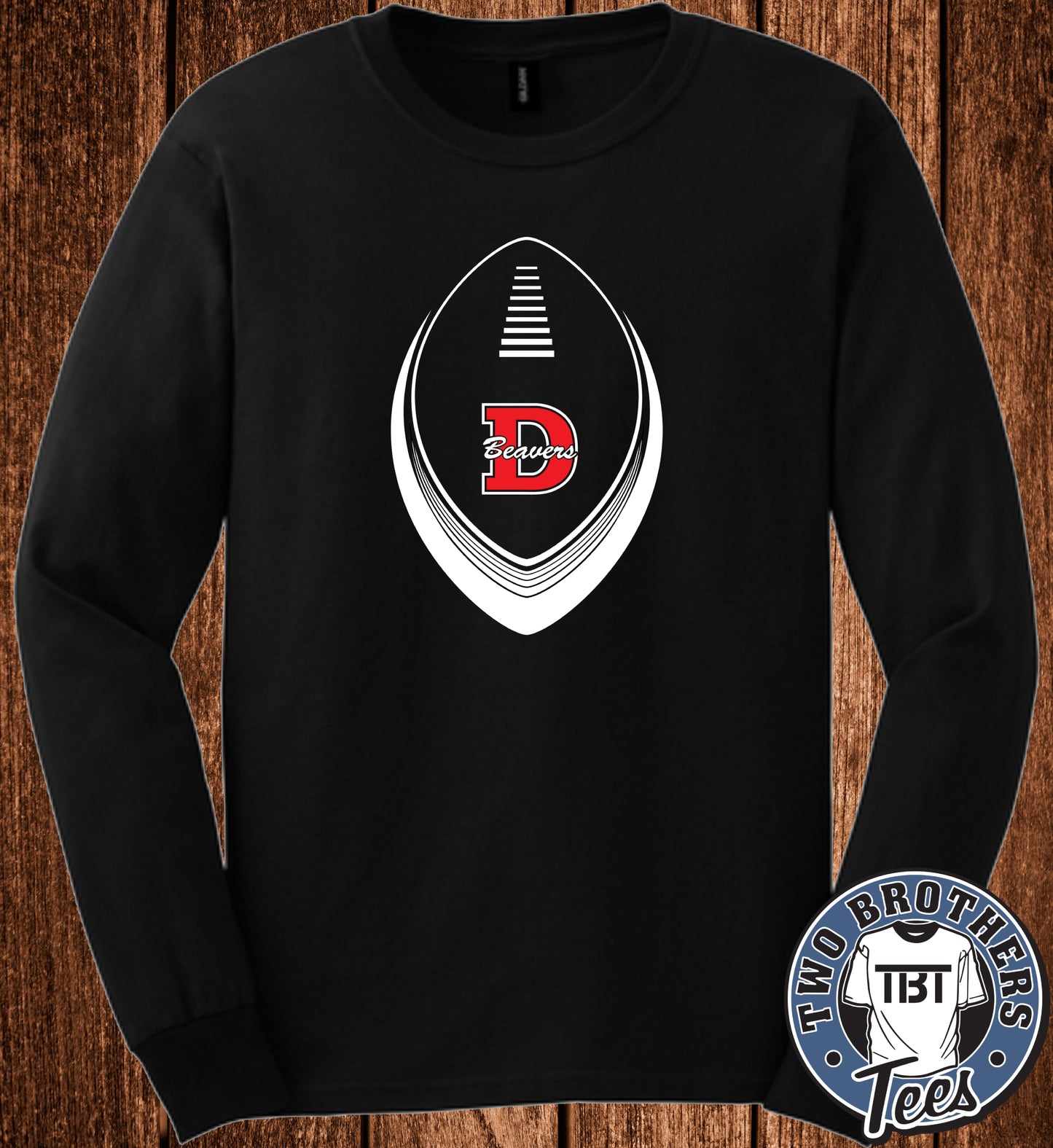 DuBois Beavers Football 2026 Long Sleeve T-Shirt - Design 3