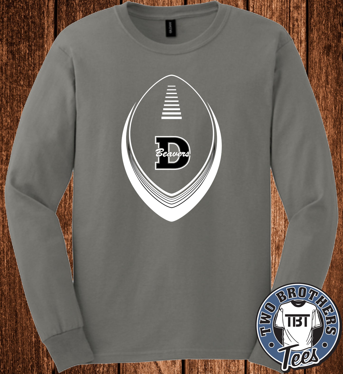 DuBois Beavers Football 2026 Long Sleeve T-Shirt - Design 3