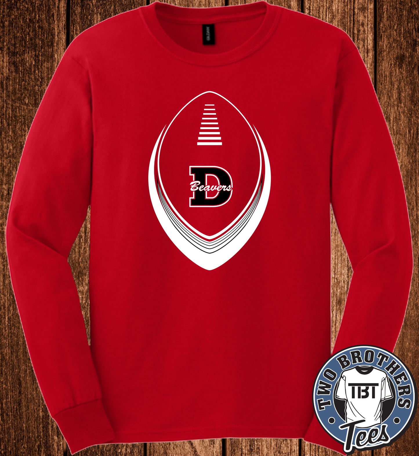 DuBois Beavers Football 2026 Long Sleeve T-Shirt - Design 3