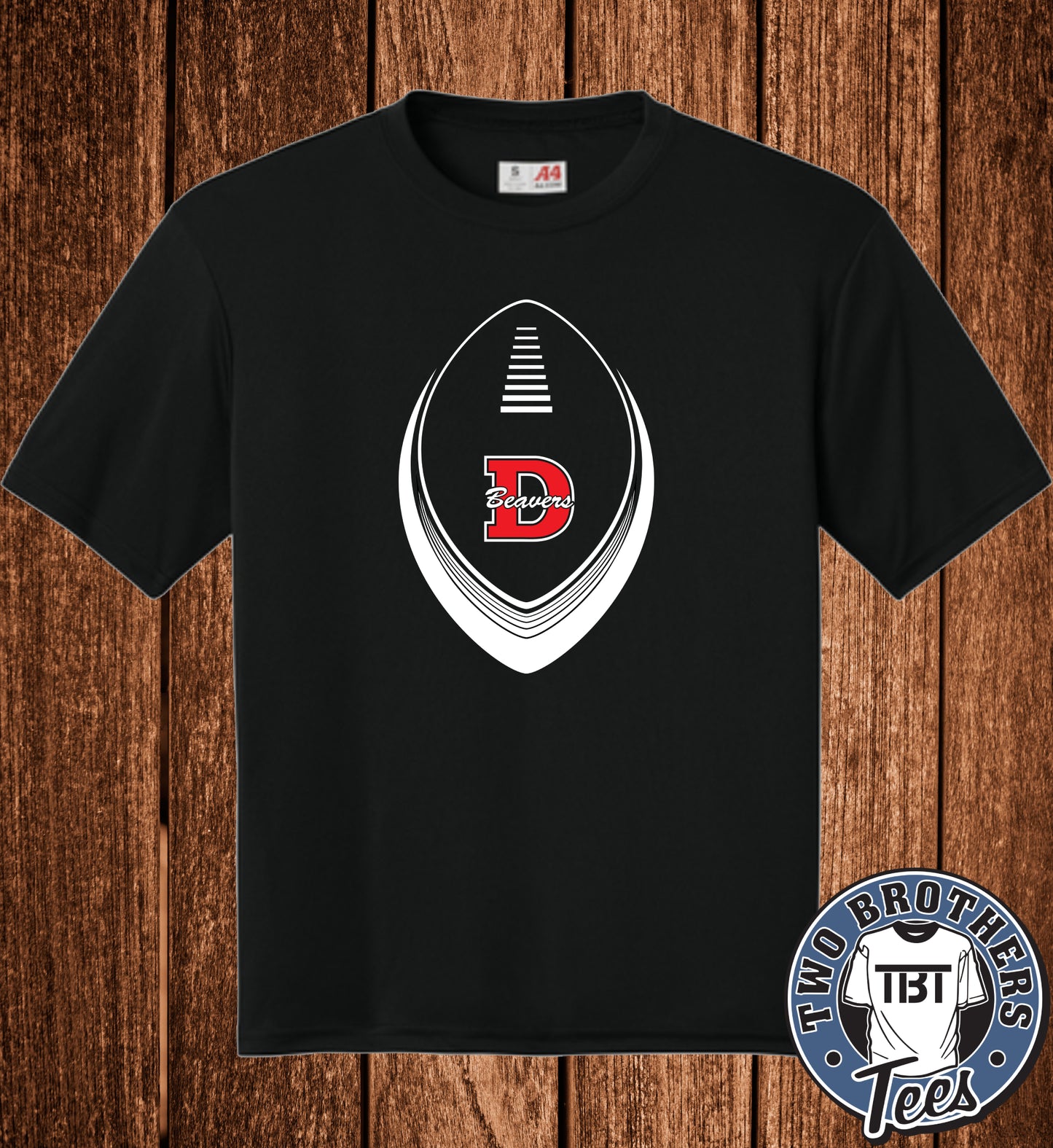 DuBois Beavers Football 2026 Performance T-Shirt - Design 3