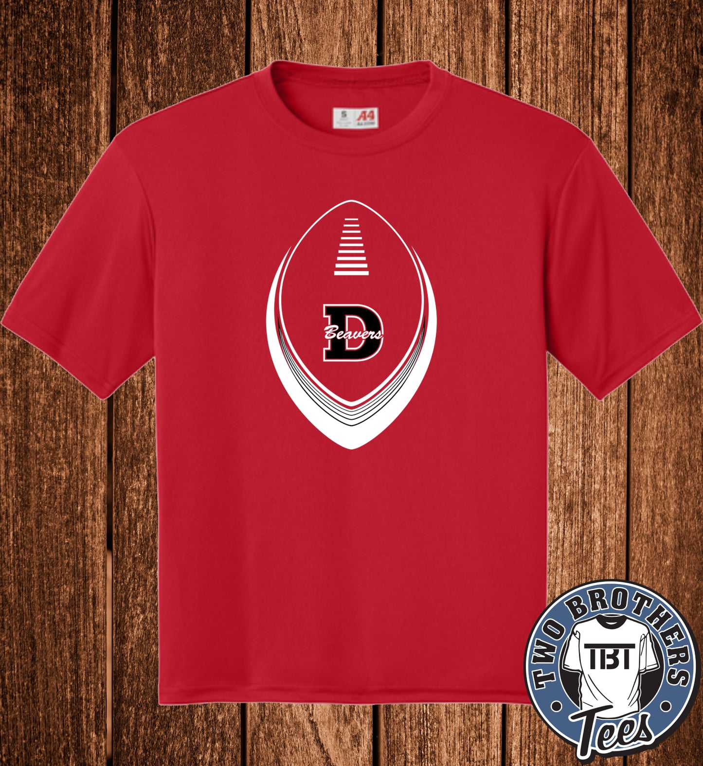 DuBois Beavers Football 2026 Performance T-Shirt - Design 3