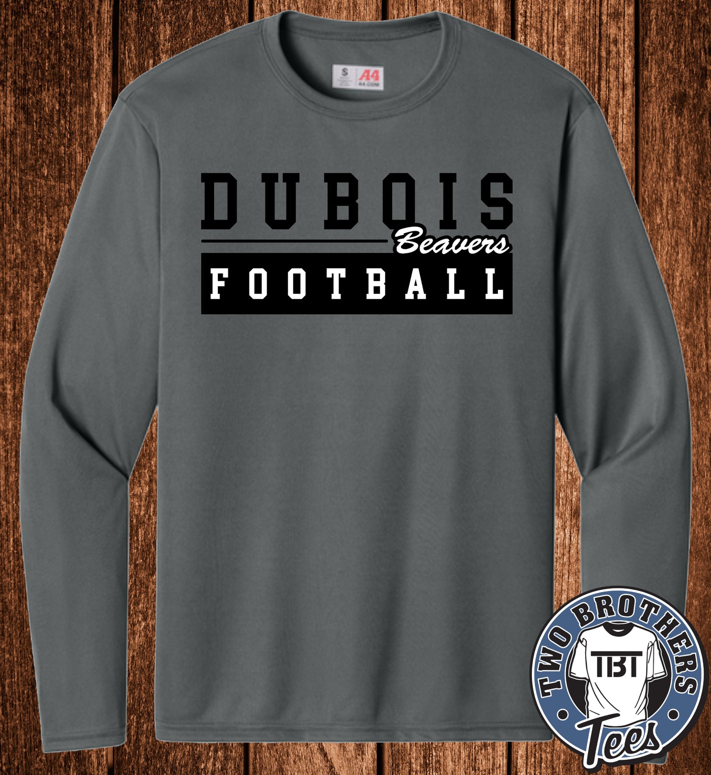 DuBois Beavers Football 2026 Performance Long Sleeve T-Shirt - Design 1