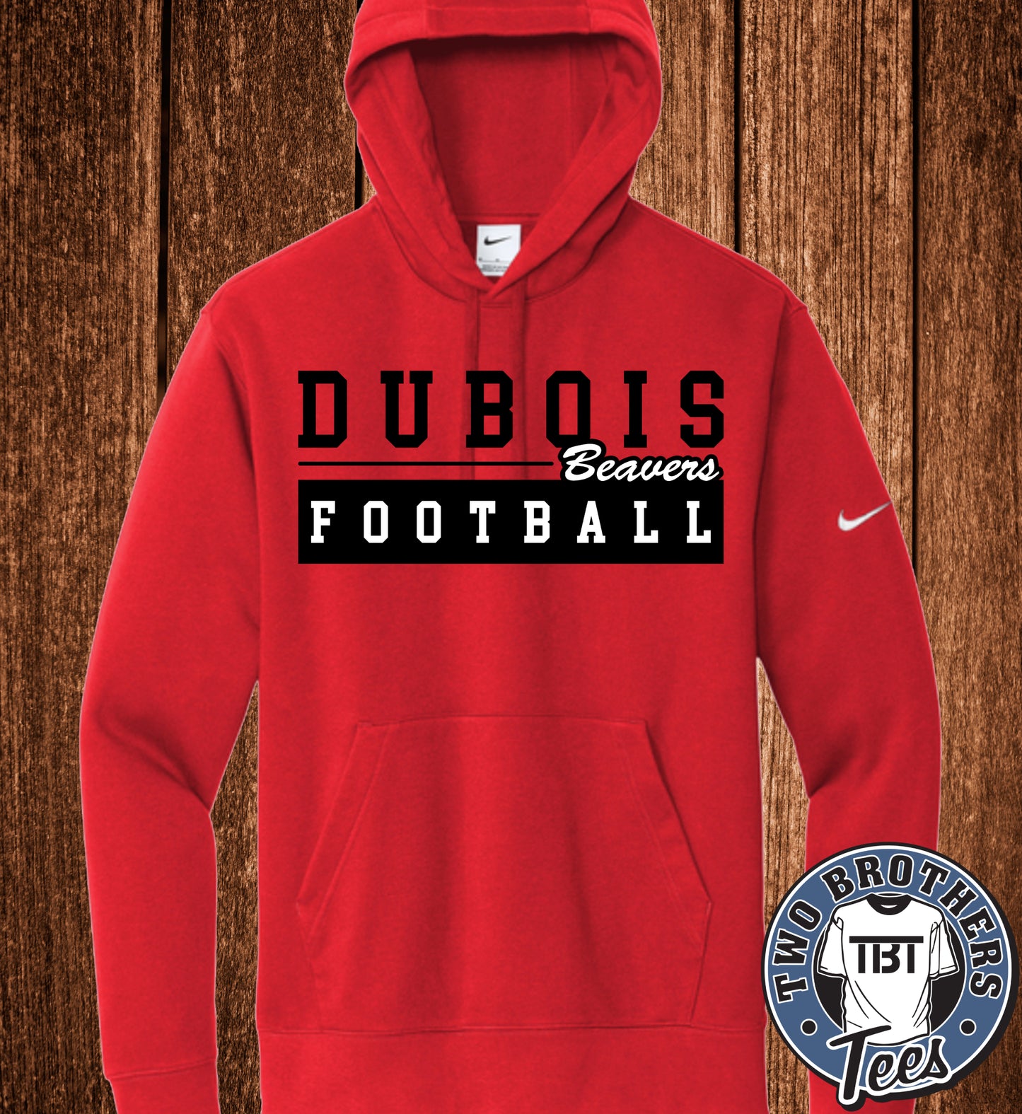 DuBois Beavers Football 2026 Nike Hoodie - Design 1
