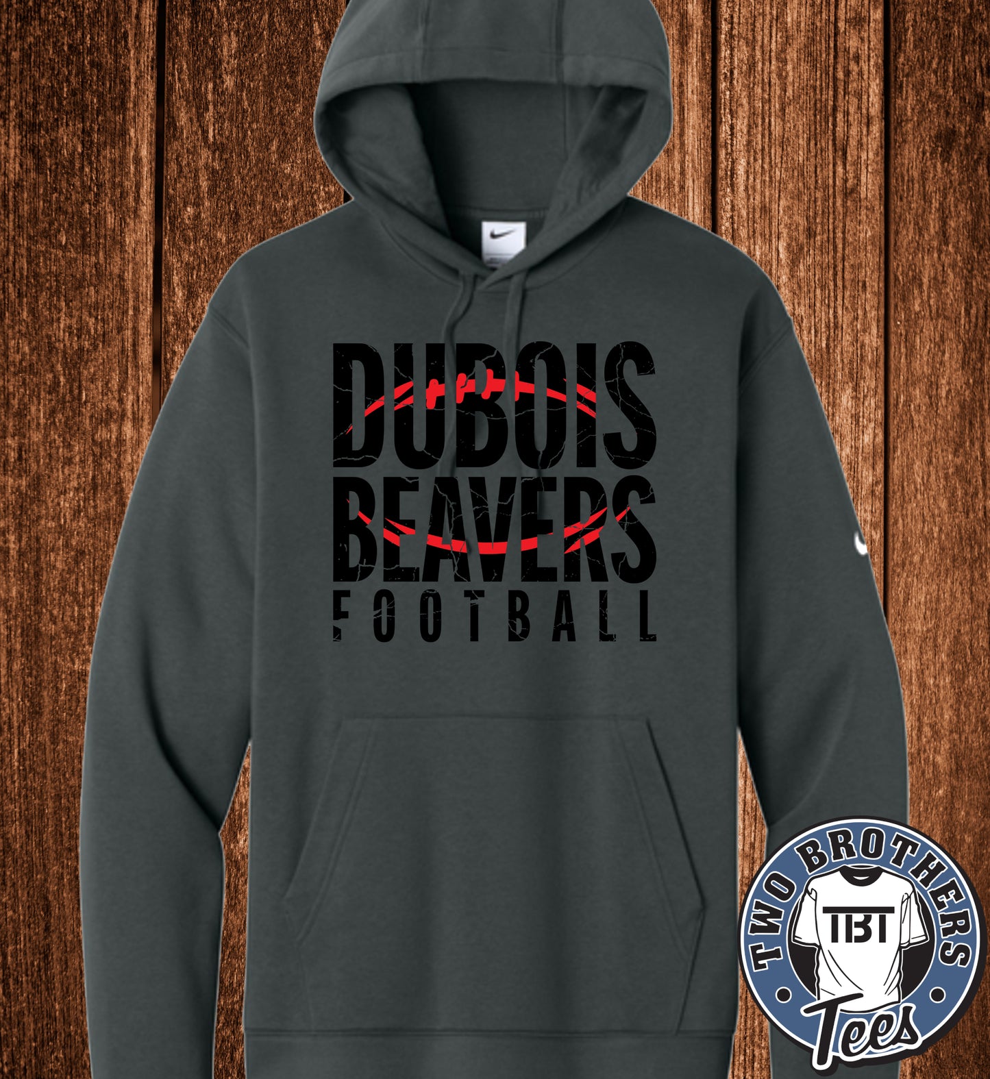 DuBois Beavers Football 2026 Nike Hoodie - Design 2