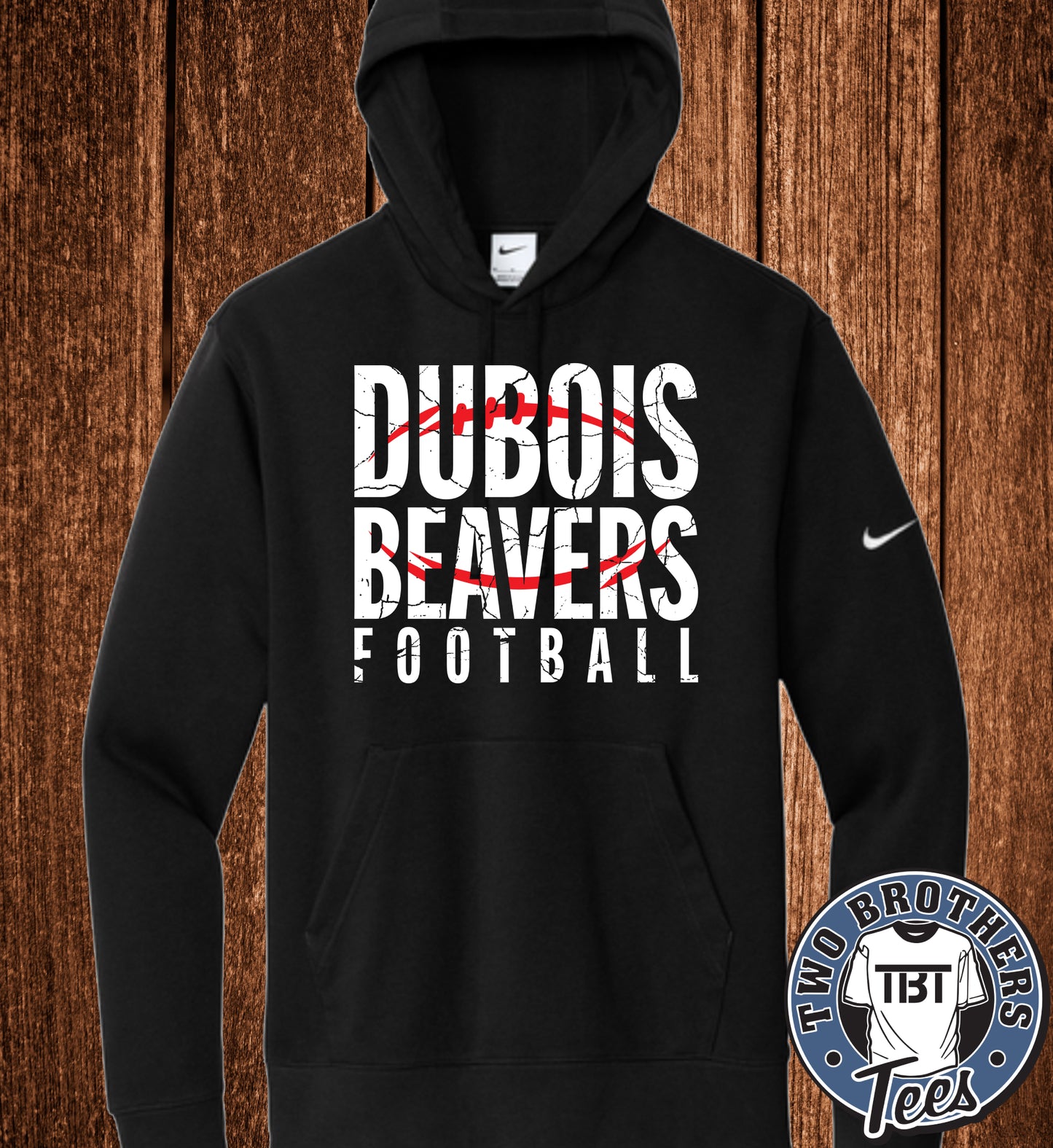 DuBois Beavers Football 2026 Nike Hoodie - Design 2