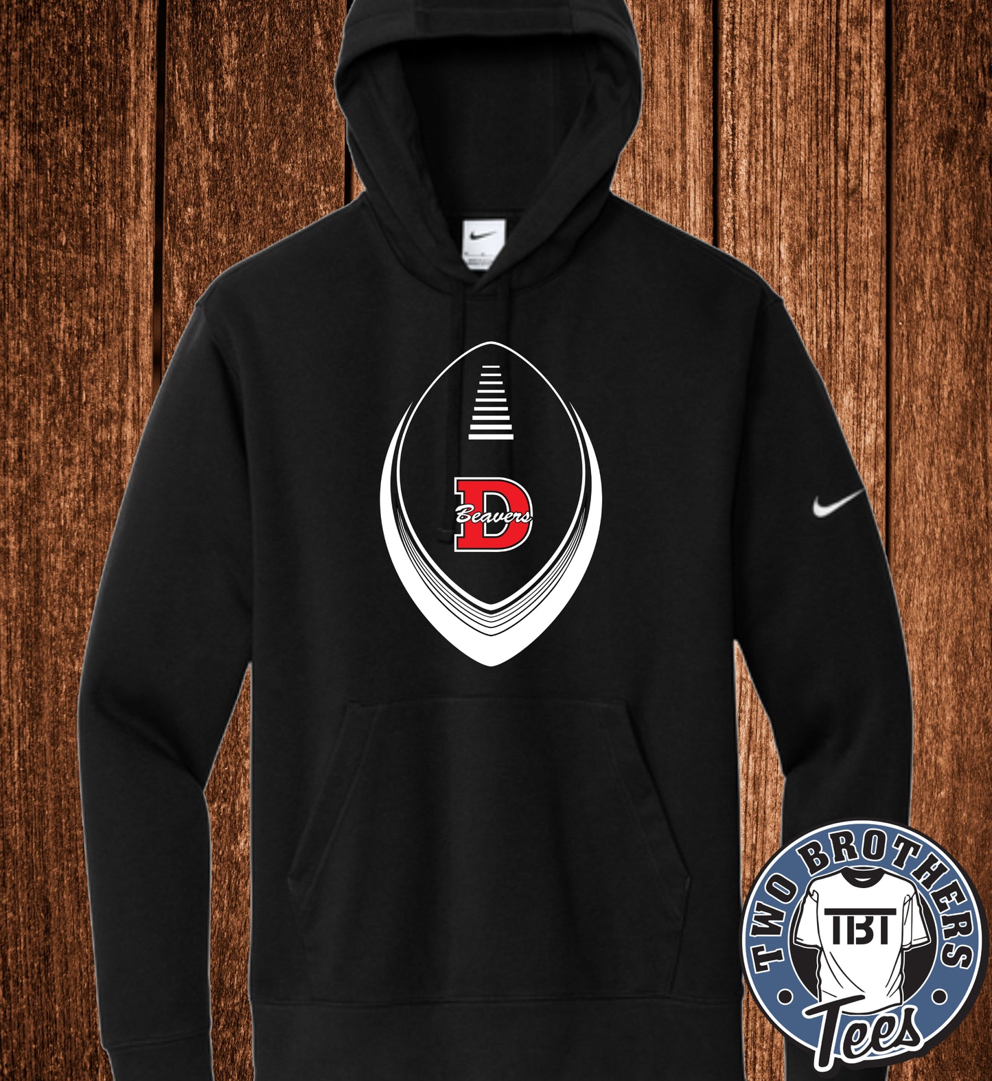 DuBois Beavers Football 2026 Nike Hoodie - Design 3