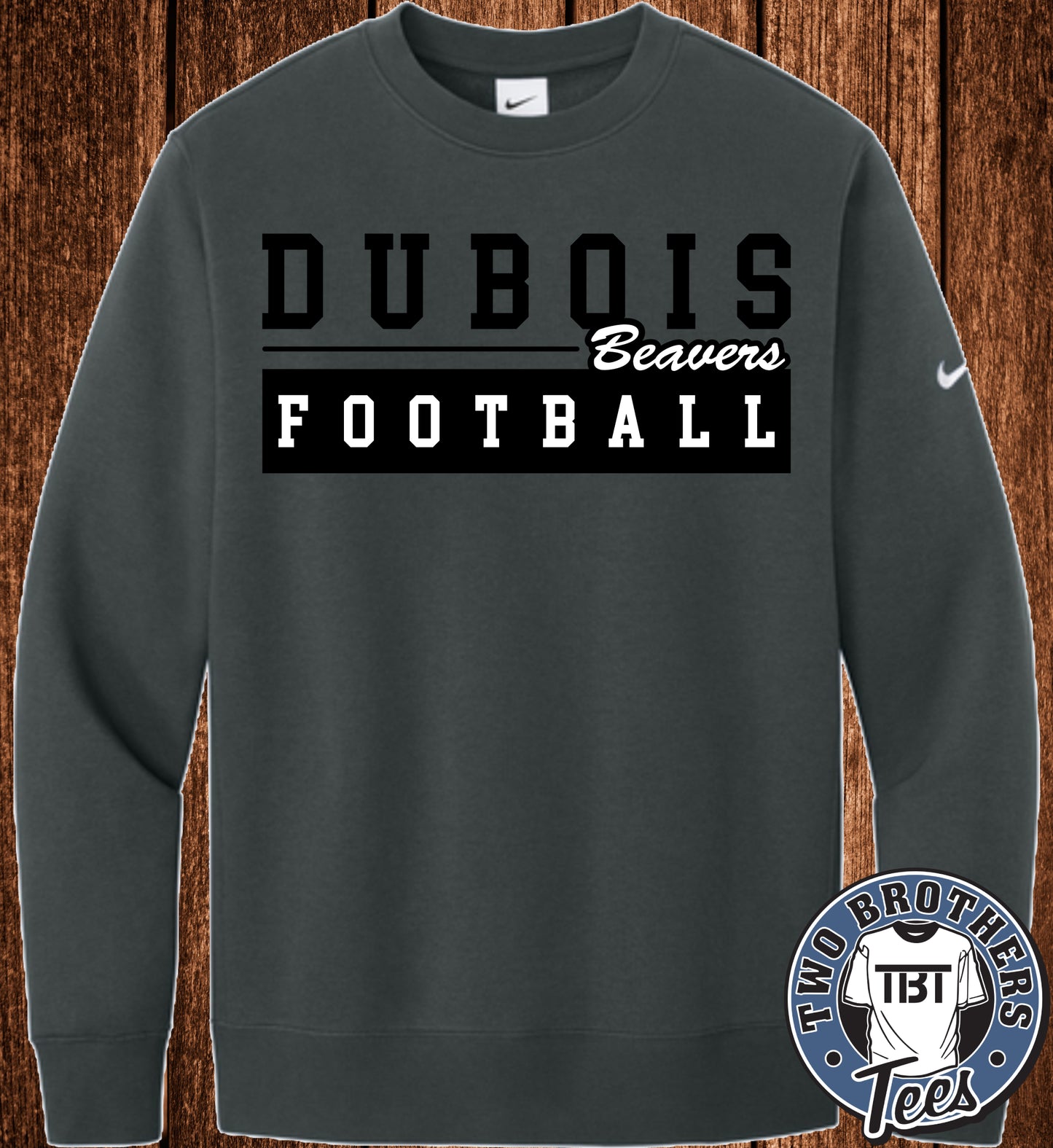 DuBois Beavers Football 2026 Nike Crewneck Sweatshirt - Design 1