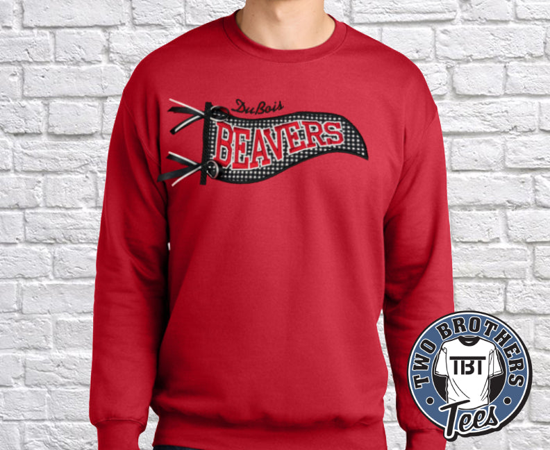 DuBois Beavers Pennant Softstyle Crewneck Sweatshirt