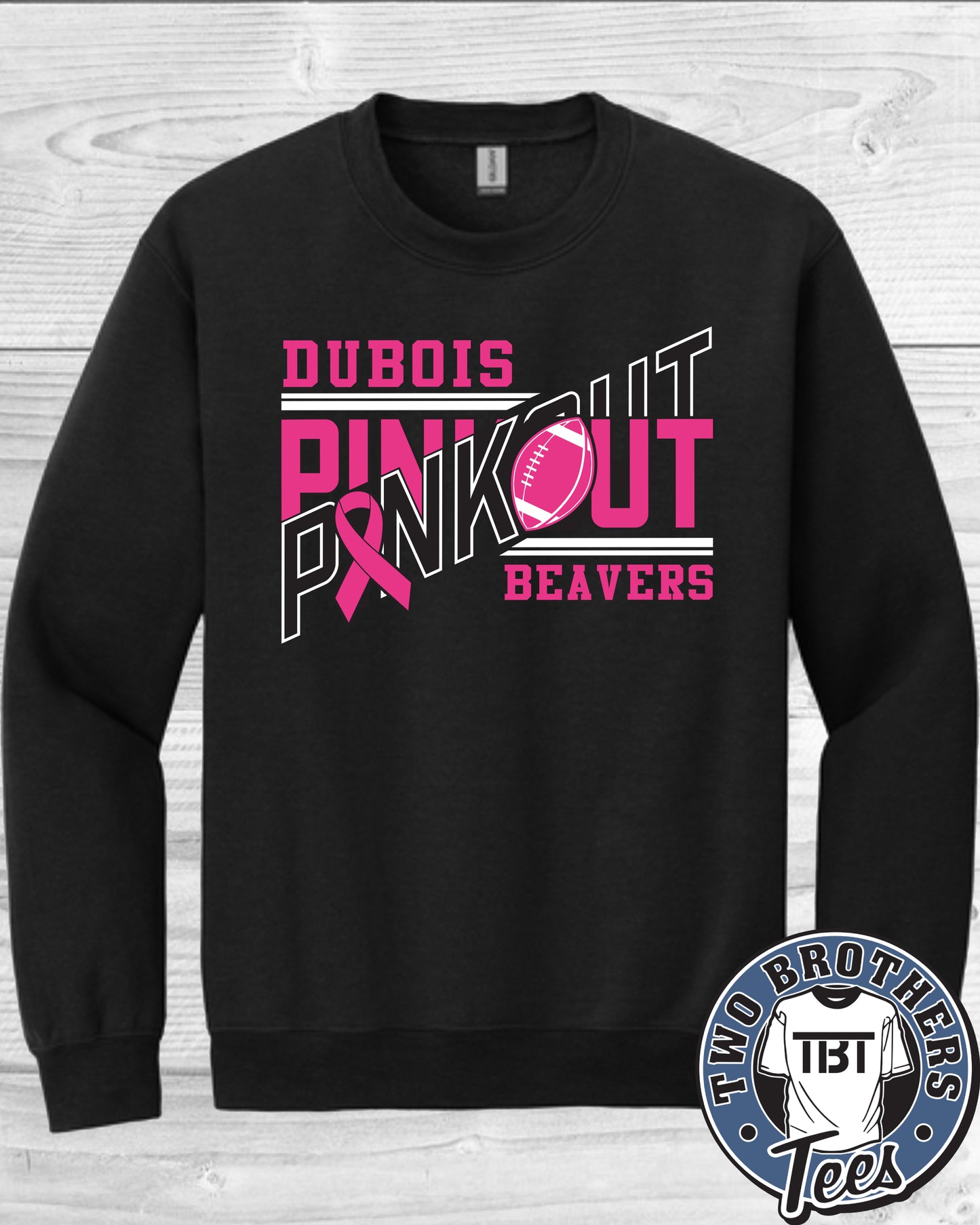 DuBois Beavers Pink Out 2026 Crewneck Sweatshirt - Design 2