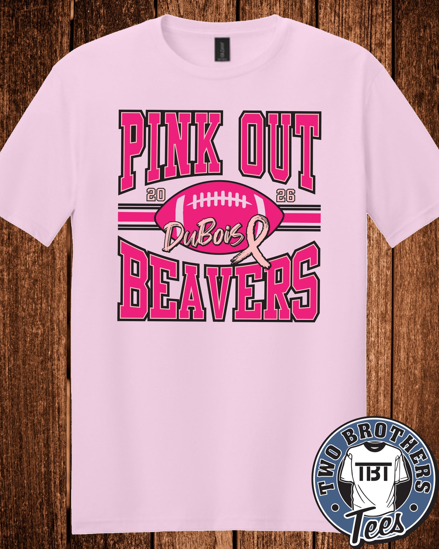 DuBois Beavers Pink Out 2026 Softstyle T-Shirt - Design 1