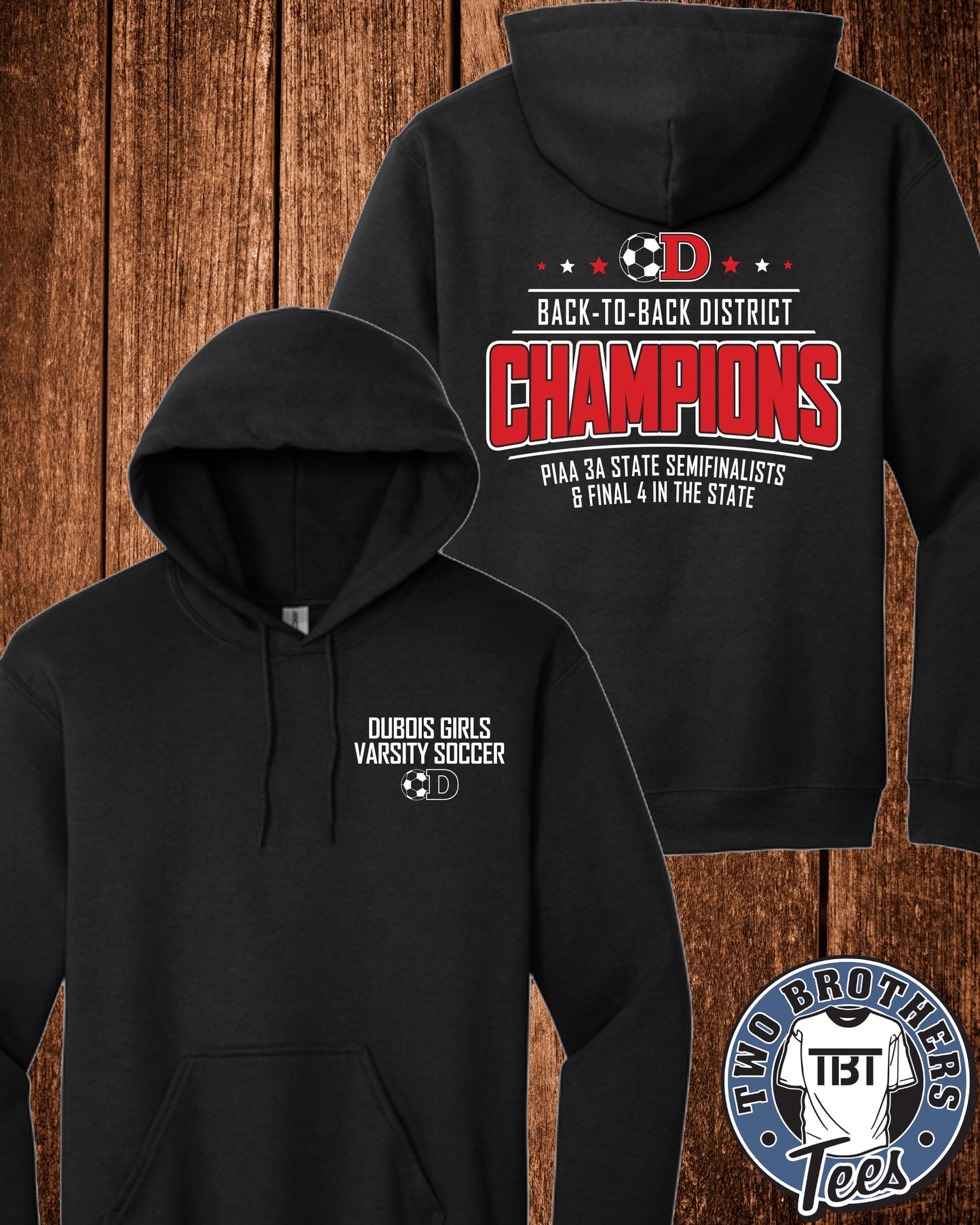 DuBois Soccer 2026 Softstyle Hoodie - Design 2