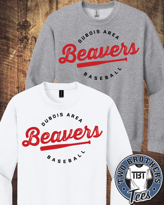 DuBois Area Baseball Crewneck Sweatshirt - Design 2