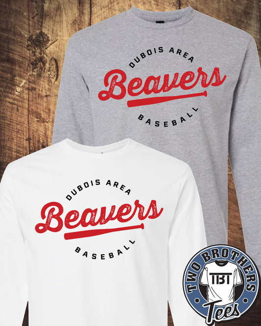 DuBois Area Baseball Long Sleeve T-Shirt - Design 2