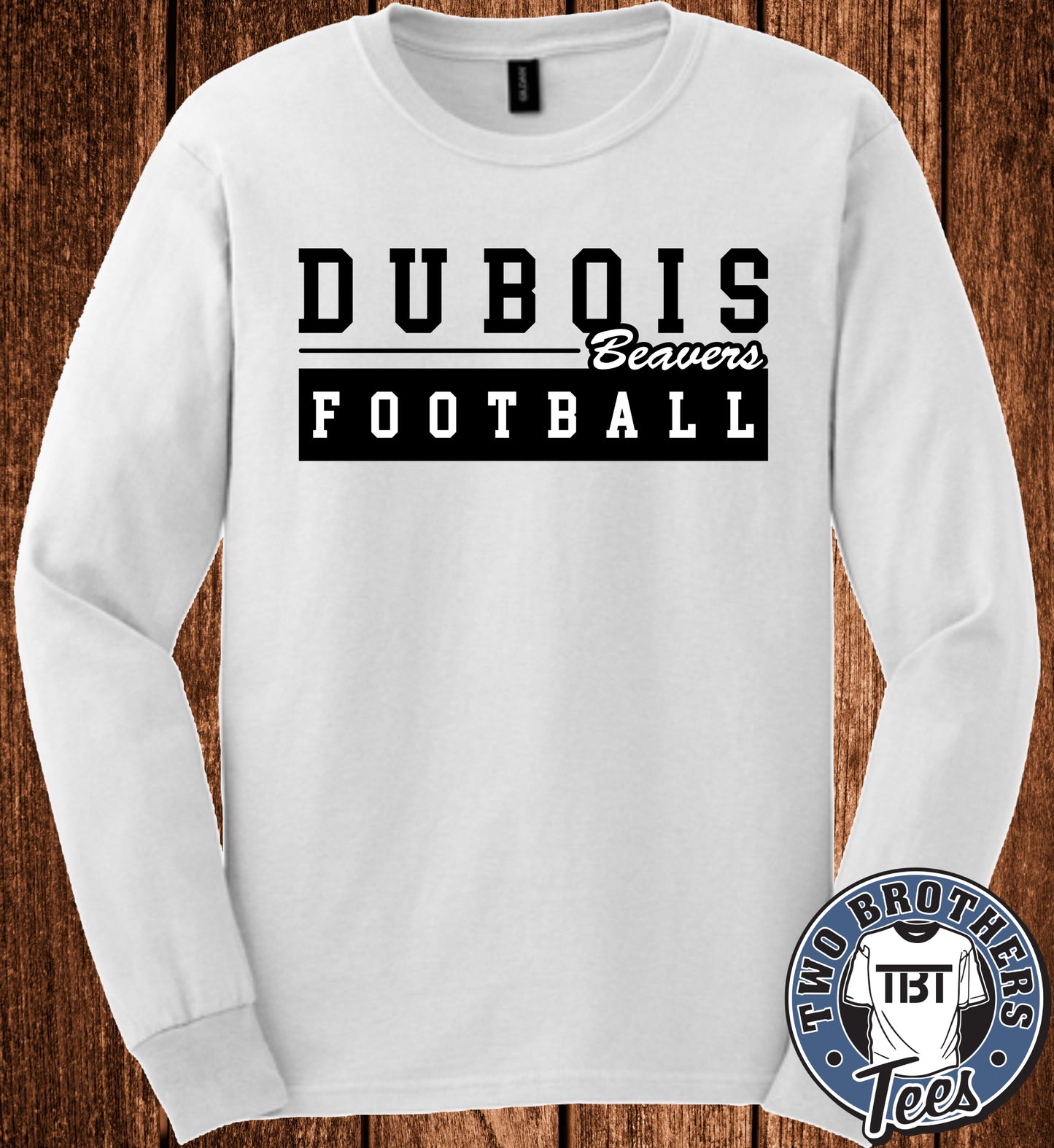 DuBois Beavers Football 2026 Long Sleeve T-Shirt - Design 1