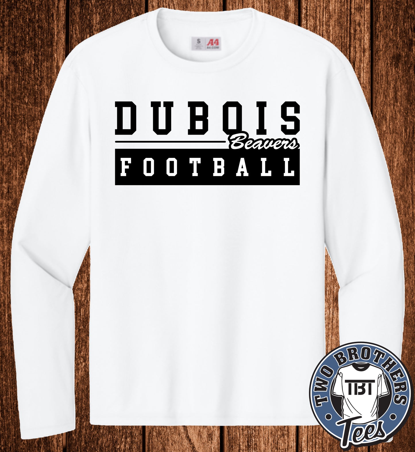 DuBois Beavers Football 2026 Performance Long Sleeve T-Shirt - Design 1