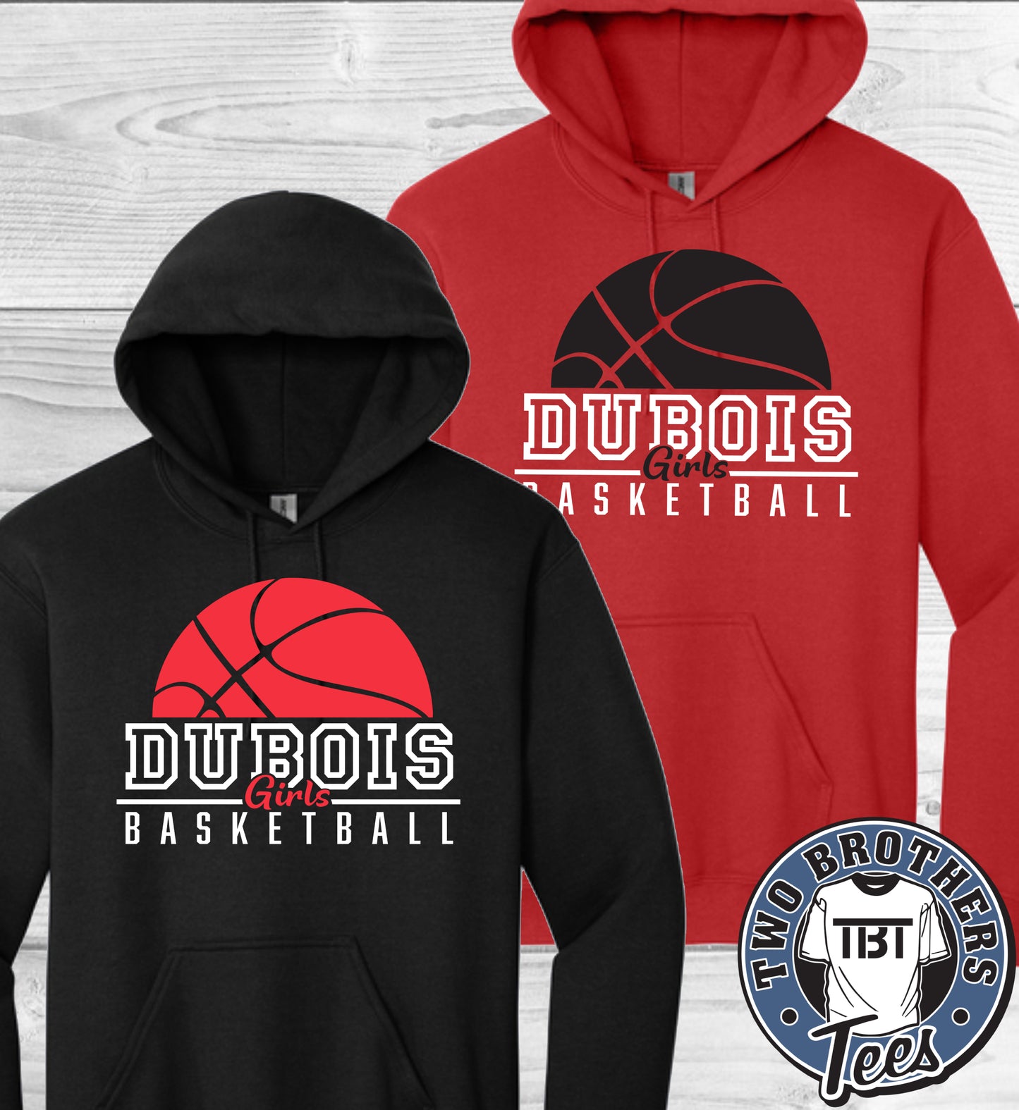 DuBois Girls Basketball Gildan Hoodie - Design 2