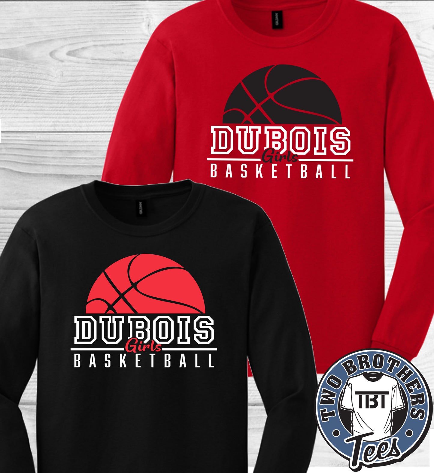 DuBois Girls Basketball Long Sleeve T-Shirt - Design 2